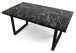 Esstisch >9210-23< in Marmor schwarz, MDF - 140x75x90cm (BxHxT)