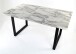 Esstisch >9220-19< in Marmor weiß, MDF - 160x75x75cm (BxHxT)