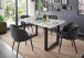 Esstisch >9220-19< in Marmor weiß, MDF - 160x75x75cm (BxHxT)