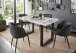 Esstisch >9230-19< in Marmor weiß, MDF - 180x75x90cm (BxHxT)
