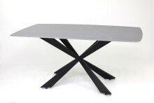 Esstisch >9240-20< in Grau matt, Keramik - 160x76x89cm (BxHxT)