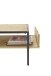 Couchtisch >Marlon< in Eiche und schwarz, Eiche und Metall - 110x40x60cm (BxHxT)