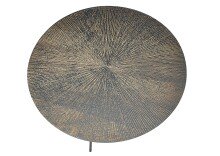 Couchtisch >Hilal< in braun, schwarz, MDF und Metall - 40x75cm (HxD)