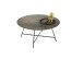 Couchtisch >Hilal< in braun, schwarz, MDF und Metall - 40x75cm (HxD)