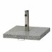 Schirmständer-Platte >Granit< in silber - 55x5,5x55 (BxHxT)