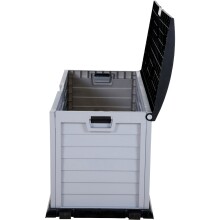 Kissenbox >Jumbo XXL< in silber, schwarz, Kunststoff - 61x69x140cm (BxHxT)