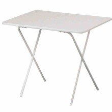 Campingtisch >Scherentisch< in weiß, Stahl...