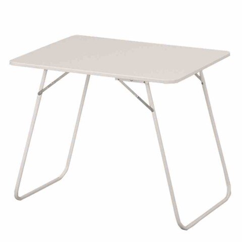 Campingtisch >Camping< in weiß, Stahl pulverbeschichtet - 80x63x60cm (BxHxT)