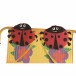 Hollywoodschaukel >Marie< in rot, gelb - 75x118x115 (BxHxT)