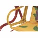 Hollywoodschaukel >Marie< in rot, gelb - 75x118x115 (BxHxT)