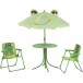 Garten-Kindersitzgruppe >Froggy< (4-teilig) in grün - 105x124x105 (BxHxT)