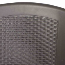 Gartenstuhl >Eden< in anthrazit, Kunststoff - 46x91x55cm (BxHxT)