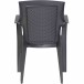 Gartenstuhl >Eden< in anthrazit, Kunststoff - 46x91x55cm (BxHxT)