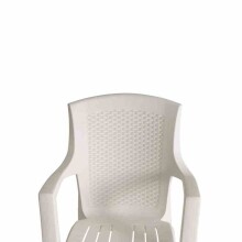 Gartenstuhl >Eden< in weiß, Kunststoff - 46x91x55cm (BxHxT)