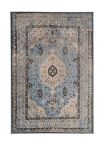 Teppich >11/002-42< in beige/mint, Polyester - 160x230cm (BxT)