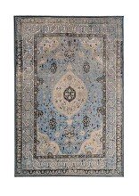Teppich >11/002-42< in beige/mint, Polyester -...