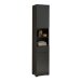 Badezimmer-Set "Spice" schwarz matt (5tlg.) mit Hochschrank, Waschbeckenunterschrank, Spiegelschrank, Kommode und Hängeschrank - 170 x 191 x 32 cm (B/H/T)