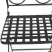 Klappstuhl >Stella< in matt schwarz - 49,5x89,5x39 (BxHxT)