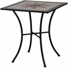 Gartentisch >Stella< in matt schwarz - 64x69,5x64...