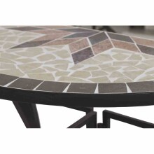 Gartentisch >Stella< in matt schwarz - 35,5x69,5x70 (BxHxT)