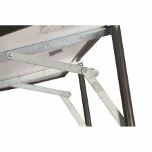 Balkonhängetisch >Balkontisch< in anthrazit - 100x68x50 (BxHxT)