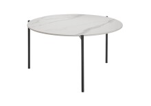 Couchtisch >2164-19< in Weiß matt, Gestell...