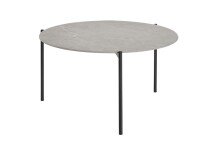 Couchtisch >2164-20< in Grau, Gestell Metall - 46x82cm (HxD)
