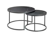 Couchtisch >2165-05< in matt schwarz, Keramik -...