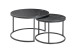 Couchtisch >2165-05< in matt schwarz, Keramik - 46x80cm (HxD)