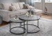 Couchtisch >2165-20< in matt grau, Keramik - 46x80cm (HxD)