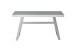 Schreibtisch >TIFLIS< in weiß, Glas/ Metall - 140x75x60cm (BxHxT)