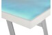 Schreibtisch >TIFLIS< in weiß, Glas/ Metall - 140x75x60cm (BxHxT)