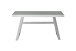 Schreibtisch >TIFLIS< in weiß, Glas/ Metall - 140x75x60cm (BxHxT)