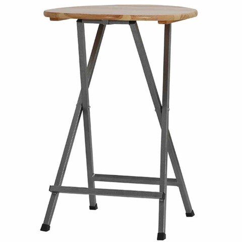 Stehtisch >Kiefernholz< in grau - 78x110x78 (BxHxT)