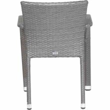 Gartensessel >Minas< in schwarz, titan - 60x83x56 (BxHxT)