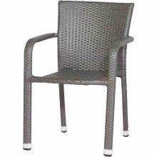 Gartensessel >Minas< in schwarz, titan - 60x83x56...
