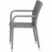 Gartensessel >Minas< in schwarz, titan - 60x83x56 (BxHxT)