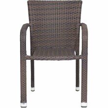 Gartenstuhl >Minas< in schwarz, maron - 60x83x56...