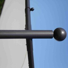 Pavillon >Berlino< in grau, weiß - 400x305x400 (BxHxT)