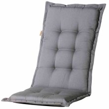 Hochlehnerauflage >Panama< in grau - 123x8x50 (BxHxT)