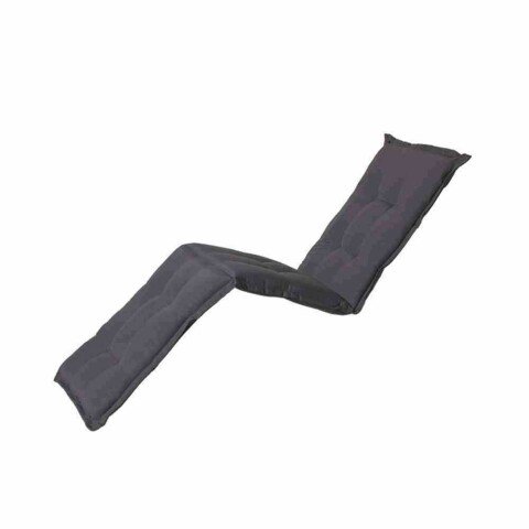 Liegenauflage >Panama< in grau, 50% Baumwolle, 45% Polyester - 190x8x65 (BxHxT)