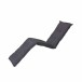 Liegenauflage >Panama< in grau, 50% Baumwolle, 45% Polyester - 190x8x65 (BxHxT)