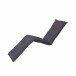 Liegenauflage >Panama< in grau, 50% Baumwolle, 45% Polyester - 190x8x65 (BxHxT)
