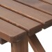 Gartentisch >Tessin< in dunkel lasiert, Kiefernholz - 150x74x73cm (BxHxT)