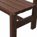Gartenbank >Tessin< in dunkel lasiert, Kiefernholz - 150x80x51cm (BxHxT)