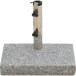Schirmständer-Platte >Granit< in silber, Edelstahl, Granit - 45x7,5x28cm (BxHxT)