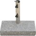 Schirmständer-Platte >Granit< in silber, Edelstahl, Granit - 45x7,5x28cm (BxHxT)