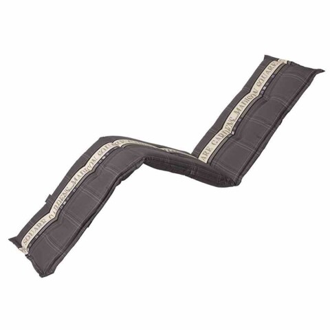 Liegenauflage >Madison Garden< in grau - 170x8x50 (BxHxT)