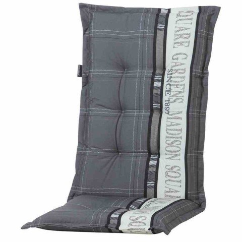 Sitzauflage >Madison Garden< in grau - 123x8x50 (BxHxT)