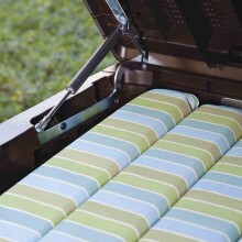 Kissenbox >Sumatra< in anthrazit, Kunststoff - 145x64x72cm (BxHxT)